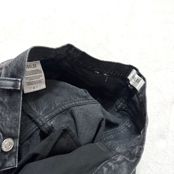 Agolde sz 28 Balloon Wide High Waist Taper Jeans in Black Tea - Picture 8 of 10